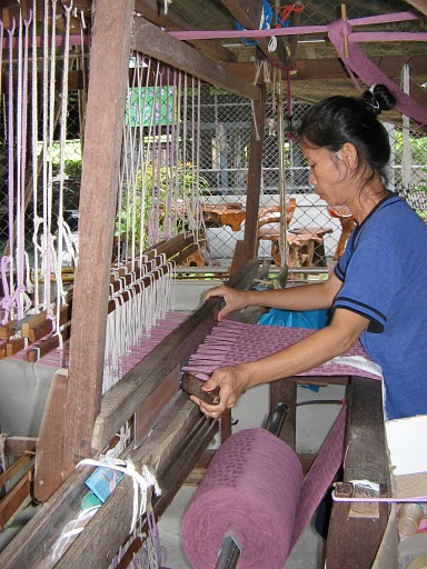 Handgeweven katoenen sjaal van Boonmuang
