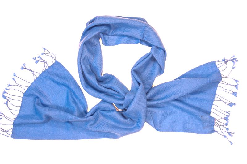 Bright blue sjaal