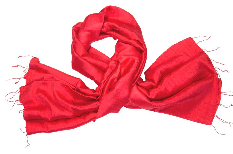 Klaproos rode zijden sjaal