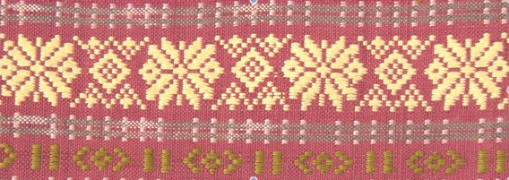 Sjaal van zijde in khit techniek - detail