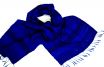 Zijden sjaal in blauw