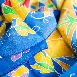 Silk scarf Atis Fanm butterfly