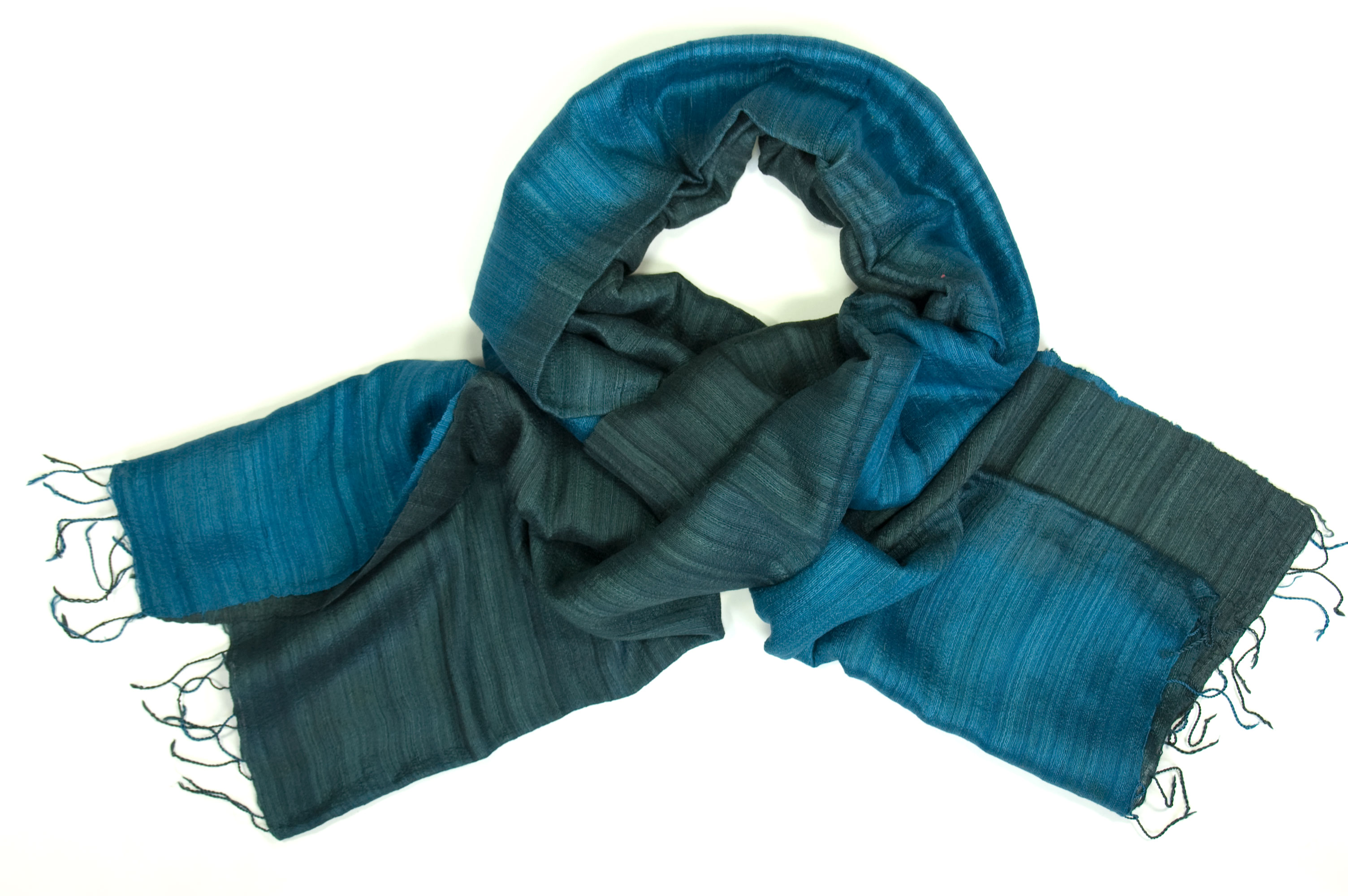 blauw groene sjaal