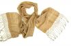 Organic silk scarf teak
