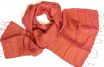 Zijden Fair Trade sjaal in oranje