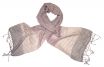 Katoenen sjaal in natuur roze