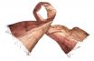Silk scarf shiny copper