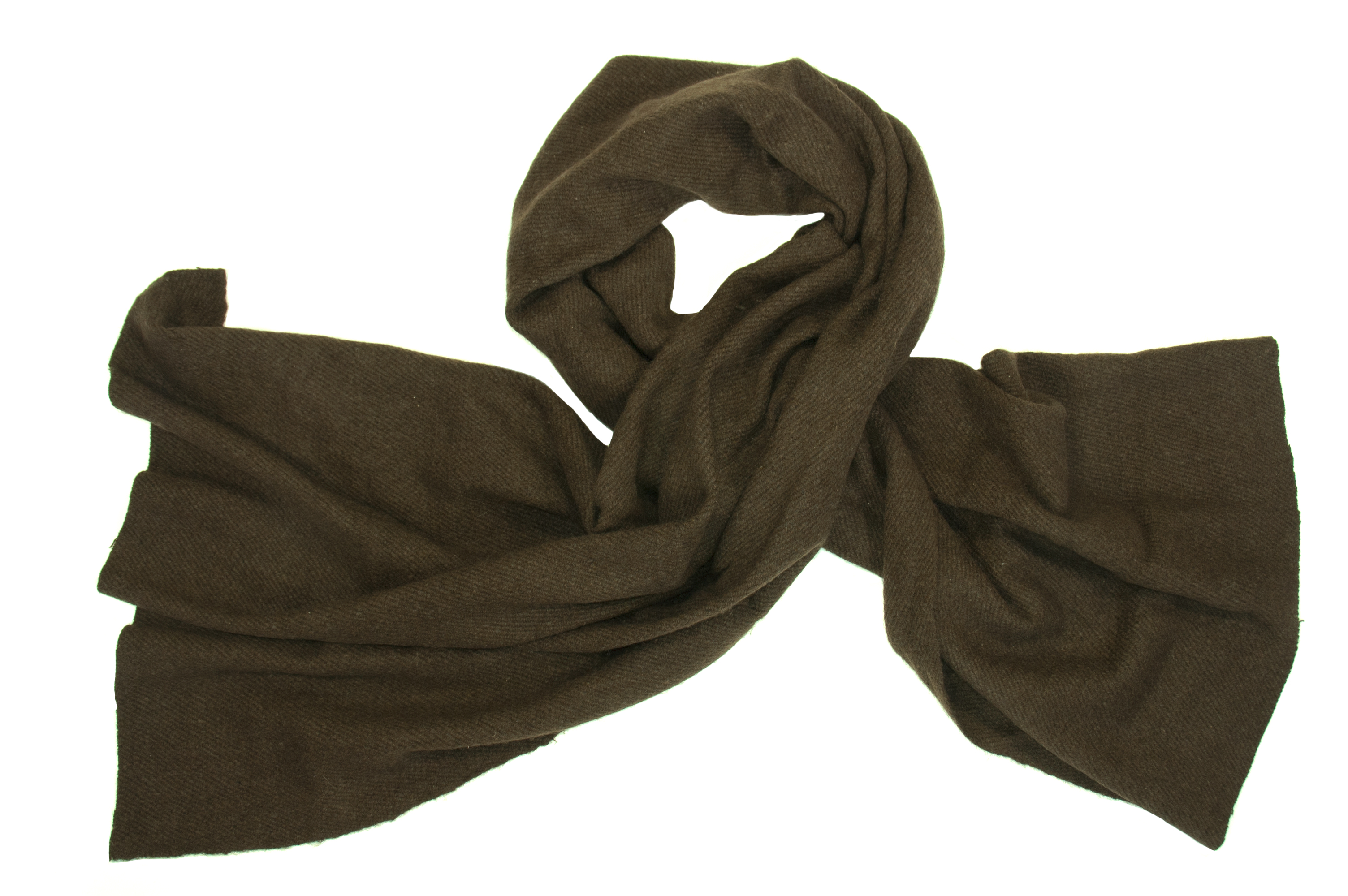 Sjaal van yak wol in bruin-stole