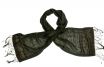 Naturally dyed silk scarf onyx