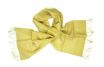 Silk scarf lime squares