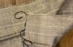 Silk fair trade scarf ochre-brown