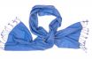 Cashmere sjaal bright blue