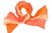 Zijden sjaal in mixed orange