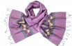 Pink silk scarf ikat