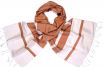 Silk scarf in burnt orange