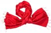 Silk scarf poppy red