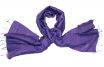 Silk scarf pansy purple