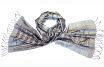 Silk scarf ikat silver