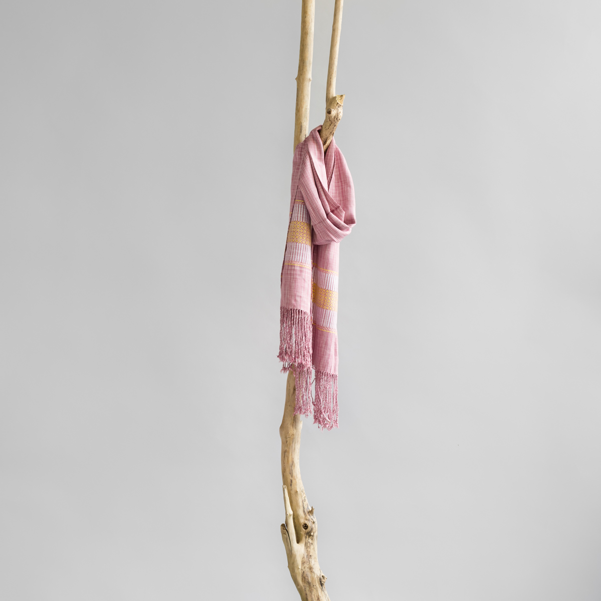 Pretty Pink Floral 100% Cotton Scarf main image 1