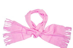 Katoenen sjaal zuurstok roze