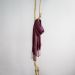 Organic silk shawl burgundy