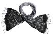 Silk scarf tie-dye blackish