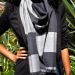 Wool scarf Bachi onyx