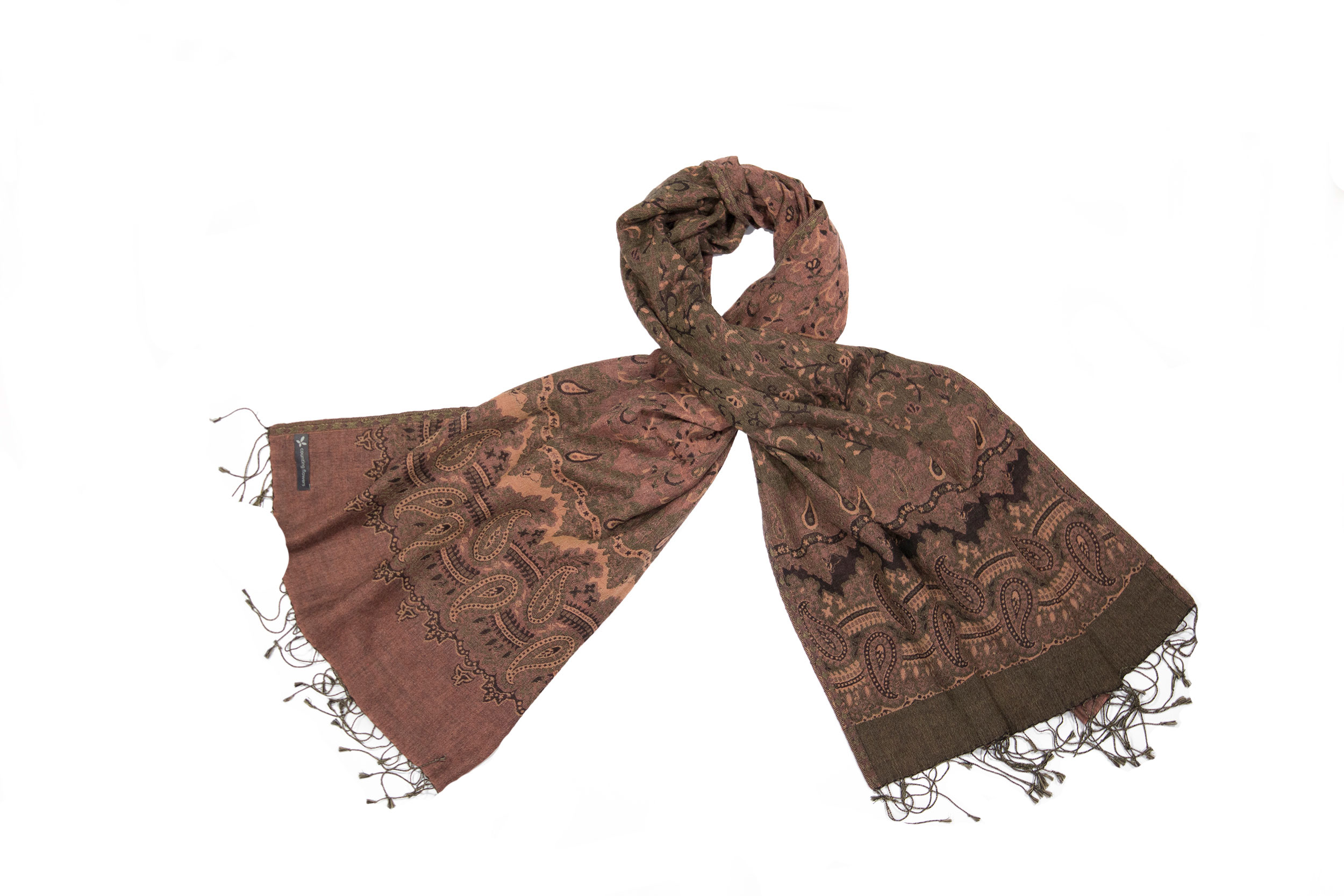 Cashmere scarf jacquard kimdo - Counting Flowers