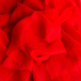 Cashmere sjaal poppy red