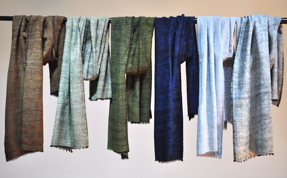 Silk/cotton scarf Noah