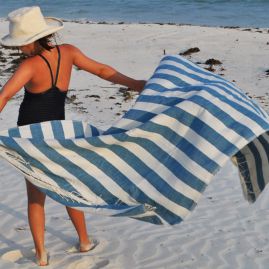 Beach towel Omo blauw