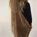 Lightweight cashmere scarf brown