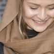 Cashmere scarf in brown