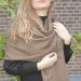 Cashmere scarf in brown