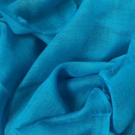 Lightweigth cashmere stole in turquoise