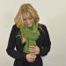 Cashmere stole in green from Nepal