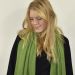 Cashmere stole in green from Nepal