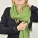 Cashmere stole in green from Nepal