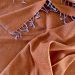 Oranje sjaal met diamant patroon